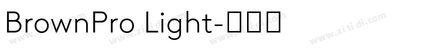 BrownPro Light字体转换 BrownPro Light字体转换